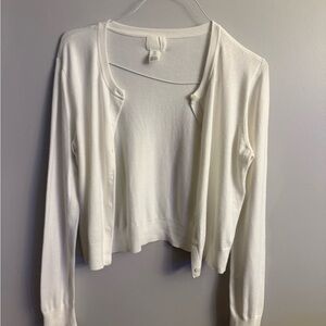 H&M white Knit Sweater